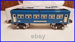 MTH O Gauge Tinplate Two Tone Blue 4 Car 2600 Series Passenger Set 10-8009 A224