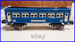 MTH O Gauge Tinplate Two Tone Blue 4 Car 2600 Series Passenger Set 10-8009 A224