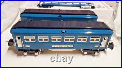 MTH O Gauge Tinplate Two Tone Blue 4 Car 2600 Series Passenger Set 10-8009 A224