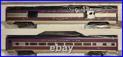 MTH O Scale 70' Aluminum Car Passenger Set ACL MT-6500