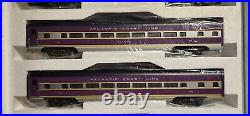 MTH O Scale 70' Aluminum Car Passenger Set ACL MT-6500