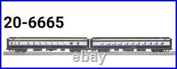 MTH O Scale Premier 2-Car 70' Streamlined Slpr/Diner Passenger Set B&O 20-6665