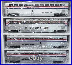 MTH O Scale Premier 4-Car Scale SuperLiner Set Amtrak 20-6524