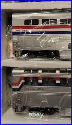 MTH O Scale SuperLiner 4 Car Passenger Set Amtrak 20-6524