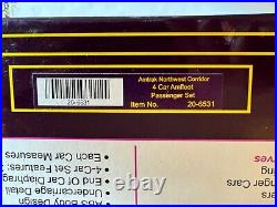 MTH O Train 20-6531 AMTRAK Northwest Corridor Amfleet 4-Car Passenger Set