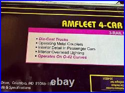 MTH O Train 20-6531 AMTRAK Northwest Corridor Amfleet 4-Car Passenger Set