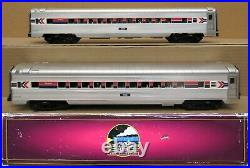 MTH Premier 20-20303b Amtrak (Ribbed) 2-Car Add-On Passenger Set O-Gauge USED