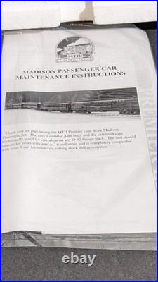 MTH Premier 20-4023 5-Car 0 Pennsylvania Broadway Limited Madison Passenger Set