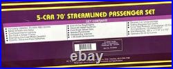 MTH Premier 20-65042 SOUTHERN PACIFIC 70' 5-Car Passenger Set Smooth O-Scale