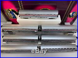 MTH Premier 20-6524 Amtrak Superliner 70 7 -Car Passenger Set O Used 3 Stripe