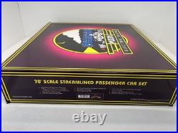 MTH Premier 20-6543 Santa Fe Streamlined 70' 5 Car Passenger Set Used O Damaged MTH Premier 20-6543 Santa Fe Streamlined 70' 5 Car Passenger Set Used O Damaged