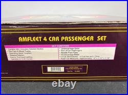 MTH Premier 20-6556 Amtrak 5-Stripe 4-Car Amfleet Passenger Set (SR-1)