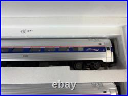 MTH Premier 20-6556 Amtrak 5-Stripe 4-Car Amfleet Passenger Set (SR-1)