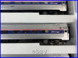 MTH Premier 20-6556 Amtrak 5-Stripe 4-Car Amfleet Passenger Set (SR-1)