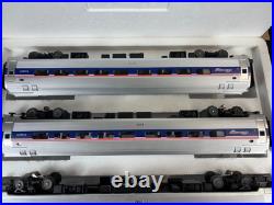 MTH Premier 20-6556 Amtrak 5-Stripe 4-Car Amfleet Passenger Set (SR-1)