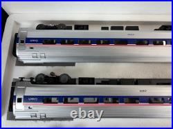 MTH Premier 20-6556 Amtrak 5-Stripe 4-Car Amfleet Passenger Set (SR-1)