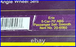 MTH Premier 20-6560 ERIE 70' ABS 5-CAR Streamlined PASSENGER SET O-Scale ATLAS