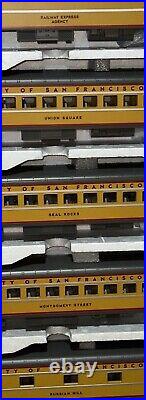 MTH Premier 20-6566 City of San Francisco 5-Car 70' Passenger Set O-Scale Smooth