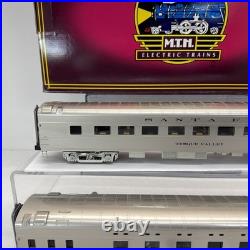 MTH Premier 20-66136 Santa Fe Streamline 2-Car Sleepr/Diner Passenger Set Used O