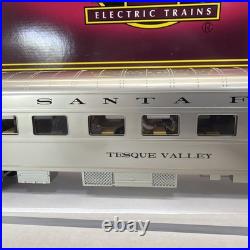MTH Premier 20-66136 Santa Fe Streamline 2-Car Sleepr/Diner Passenger Set Used O