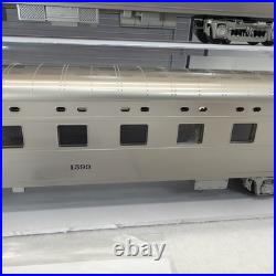 MTH Premier 20-66136 Santa Fe Streamline 2-Car Sleepr/Diner Passenger Set Used O