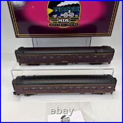 MTH Premier 20-6614 Norfolk & Western 2-Car Sleepr/Diner Passenger Set Used O