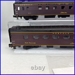 MTH Premier 20-6614 Norfolk & Western 2-Car Sleepr/Diner Passenger Set Used O
