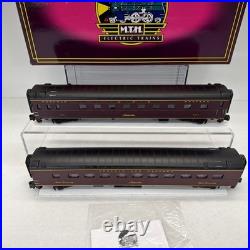 MTH Premier 20-6614 Norfolk & Western 2-Car Sleepr/Diner Passenger Set Used O