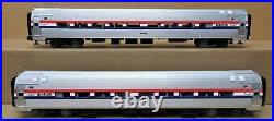 MTH Premier 20-6655 Amtrak 3-Stripe 2-Car Amfleet Add-On Passenger Set O-Gauge
