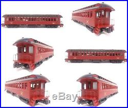 MTH Premier O PRR Pennsylvania 64' Woodsided Passenger 3 Car Set 20-62003 READ