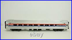 MTH Premier O Scale Amtrak Amfleet 4 Car Passenger Car Set Item 20-6519 Damage