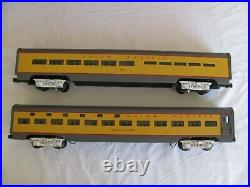 MTH Premier O Scale Union Pacific 70' Sleeper / Diner Passenger Car Set #6606 EX