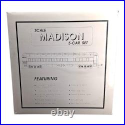 MTH Premier Pennysylvania 70' Madison 5 Car Passenger Set 20-4060 O Scale PRR