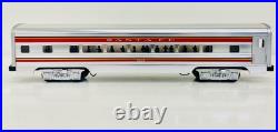 MTH Premier Santa Fe Striped 60' Aluminum 4 Car Passenger Set 20-6021 LN