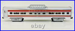 MTH Premier Santa Fe Striped 60' Aluminum 4 Car Passenger Set 20-6021 LN