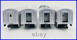 MTH Premier Santa Fe Striped 60' Aluminum 4 Car Passenger Set 20-6021 LN