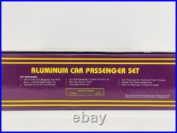 MTH Premier Santa Fe Striped 60' Aluminum 4 Car Passenger Set 20-6021 LN