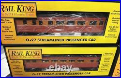 MTH RailKing 30-6060 Southern Pacific 4-Car Streamlined Passenger Set NIB