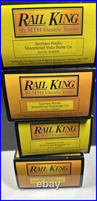 MTH RailKing 30-6060 Southern Pacific 4-Car Streamlined Passenger Set NIB