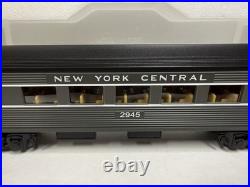 MTH RailKing 30-6080 6081 NYC Lightning Stripe Passenger Set O-27 4 Cars LNIB C4