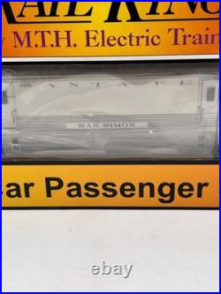 MTH RailKing 30-67650 Santa Fe 4 Car 60' Passenger Set O Gauge 3 Rail New