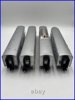 MTH RailKing 30-67650 Santa Fe 4 Car 60' Passenger Set O Gauge 3 Rail New