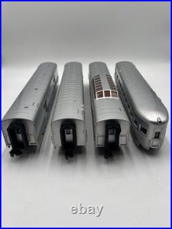 MTH RailKing 30-67650 Santa Fe 4 Car 60' Passenger Set O Gauge 3 Rail New