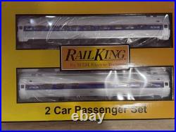 MTH RailKing Amtrak Amfleet 5-Car Passenger Set O Gauge #30-4204 #30-6520