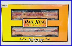 MTH RailKing Milwaukee Road 60' Streamlined 4 Car Passenger Set 30-67194 New