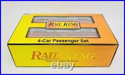 MTH RailKing Milwaukee Road 60' Streamlined 4 Car Passenger Set 30-67194 New