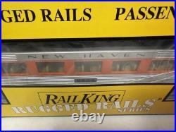 MTH RailKing New Haven O-27 5-Car Train Passenger Set 30-6132 30-4115 LNIB B3
