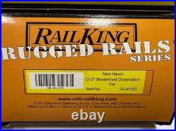 MTH RailKing New Haven O-27 5-Car Train Passenger Set 30-6132 30-4115 LNIB B3