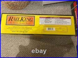 MTH RailKing O Gauge Amtrak Amfleet 2-Car Passenger Coach Set 30-6504 Lighted