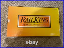 MTH RailKing O Gauge Amtrak Amfleet 2-Car Passenger Coach Set 30-6504 Lighted